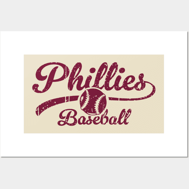 Retro Phillies Wall Art by Throwzack